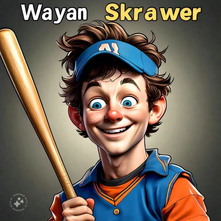 Wayne Skrawer Baseball Cartoon